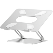 Laptop Stand, Adjustable Multi-Angle Laptop Holder, Compatible for Laptops up to 17 Inches, Sturdy Aluminum & Silicone.
