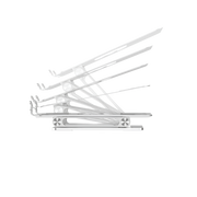 Laptop Stand, Adjustable Multi-Angle Laptop Holder, Compatible for Laptops up to 17 Inches, Sturdy Aluminum & Silicone.